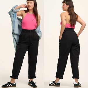 Women's Black High-Waisted Pants